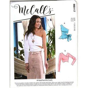McCall's M8117 Misses XS to M Crossover Tops Uncut Sewing Pattern New